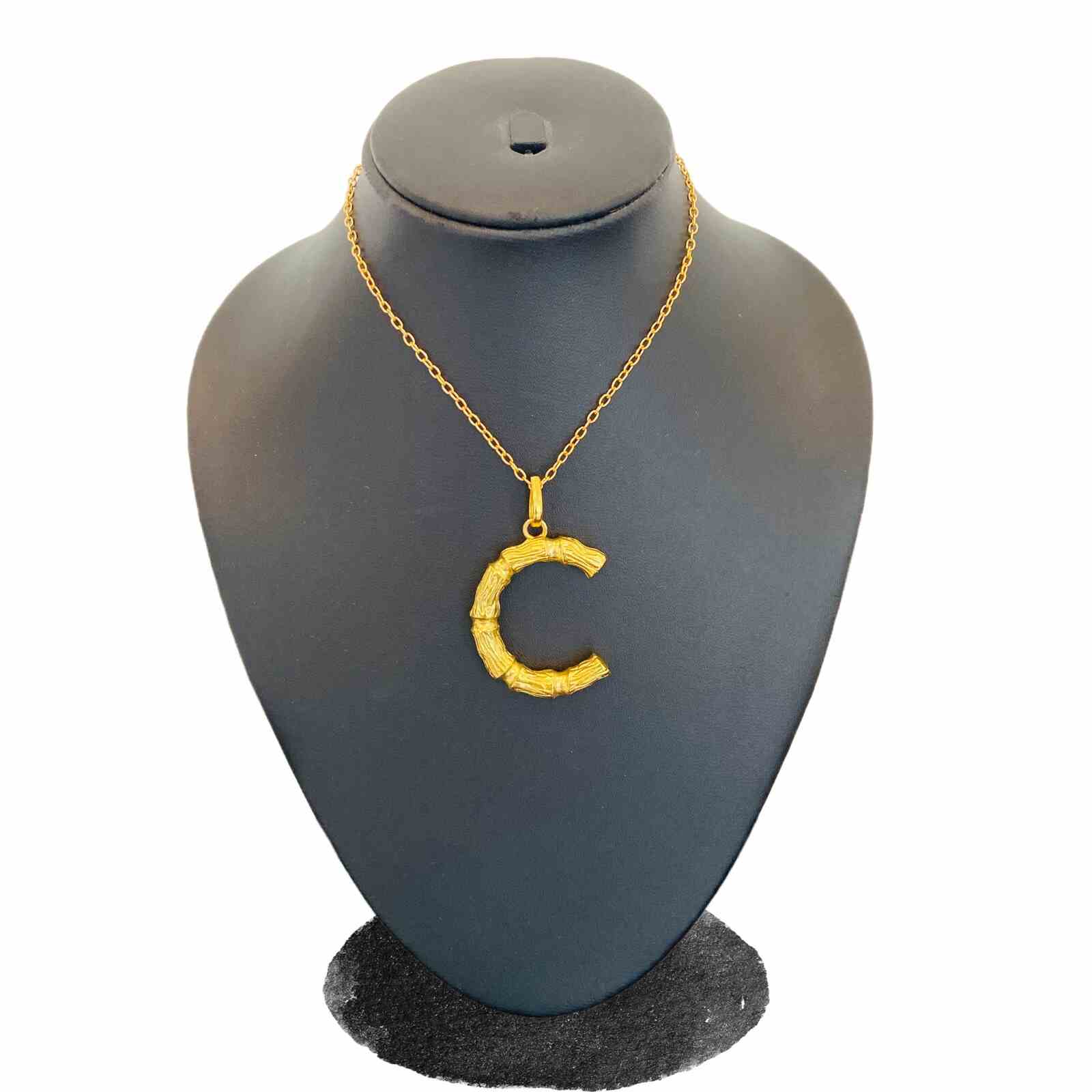Buy Pipa Bella Silver Crystal Studded C Initial Pendant Necklace Online At  Best Price @ Tata CLiQ